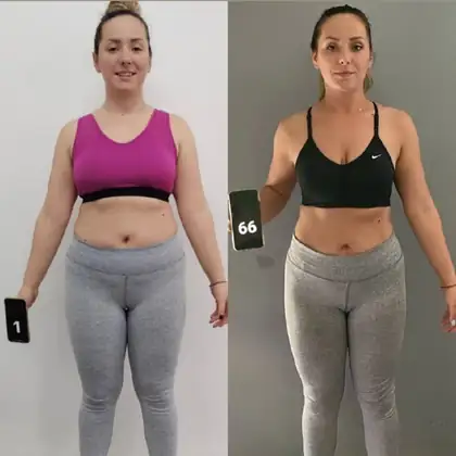 Client transformation 11, before and after