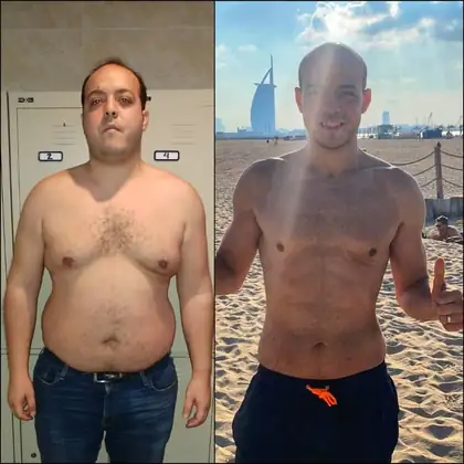 Client transformation 4, before and after